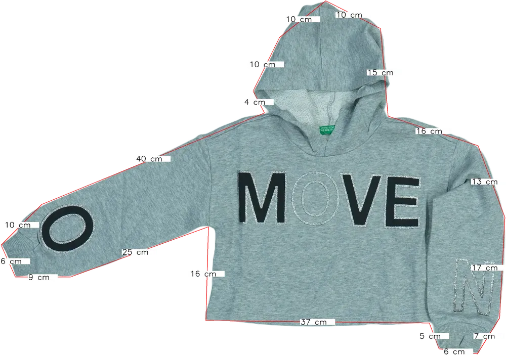 Szürke Benetton Bolero EU 128 / UK 8 év / US 8 év/M