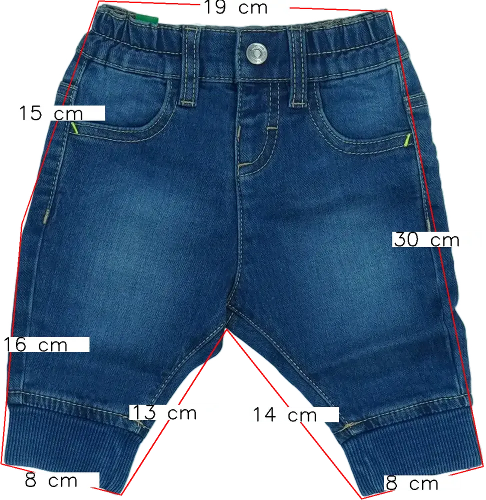 Kék Benetton Farmernadrág EU 68 / UK 3-6 hónap / US 3-6 hónap