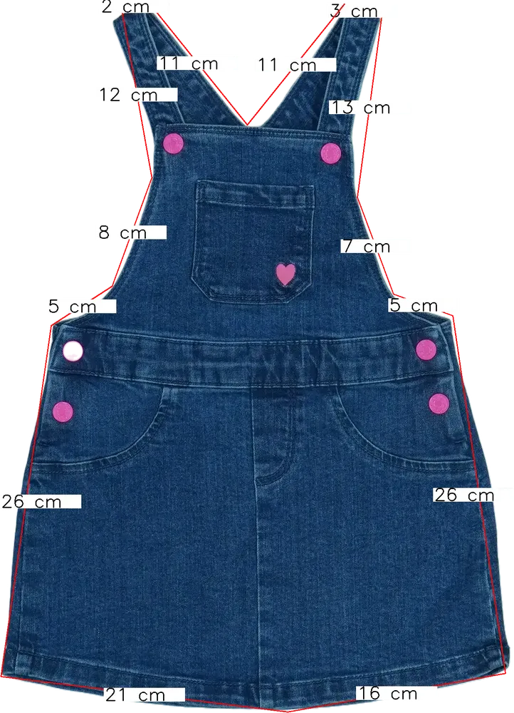 Kék Benetton Kantáros szoknya EU 92 / UK 2 év / US 2T