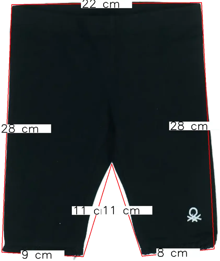 Fekete Benetton Leggings EU 86 / UK 12-18 hónap / US 18 hónap