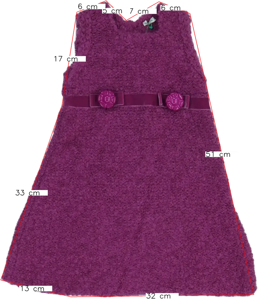 Rózsaszín Benetton Ruha EU 86 / UK 12-18 hónap / US 18 hónap