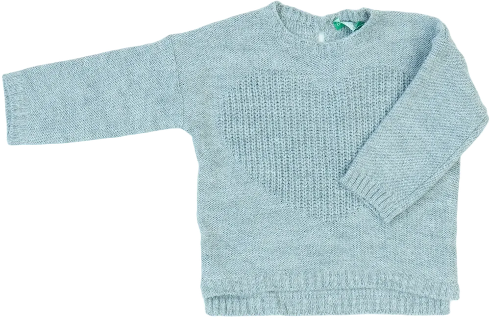 Szürke Benetton Kötött pulcsi EU 80 / UK 9-12 hónap / US 12 hónap