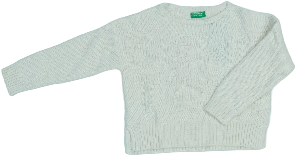 Barna Benetton Kötött pulcsi EU 110 / UK 5 év / US 5 év/XS