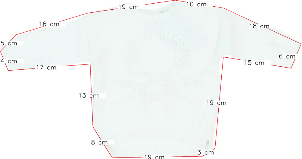 Fehér Benetton Kötött pulcsi EU 74 / UK 6-9 hónap / US 6-9 hónap