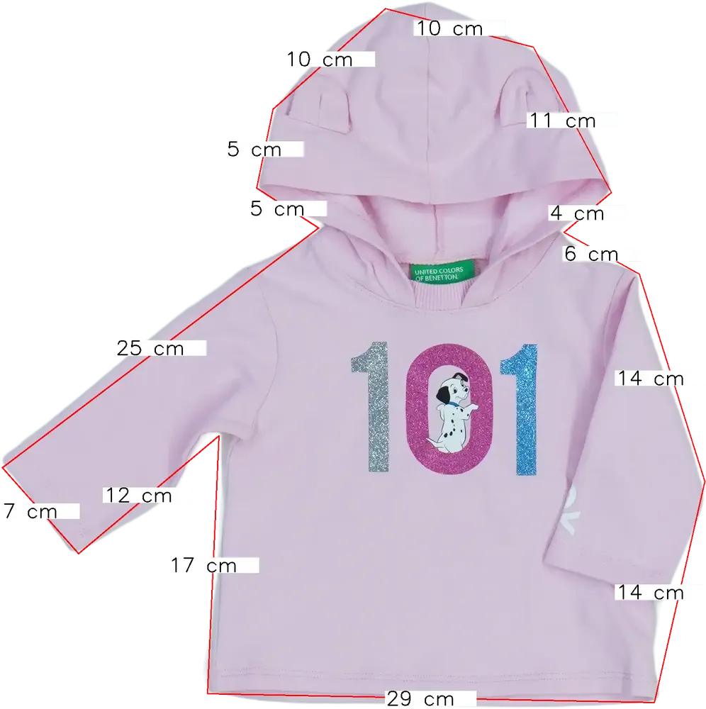 Rózsaszín Disney Kapucnis pulóver EU 68 / UK 3-6 hónap / US 3-6 hónap