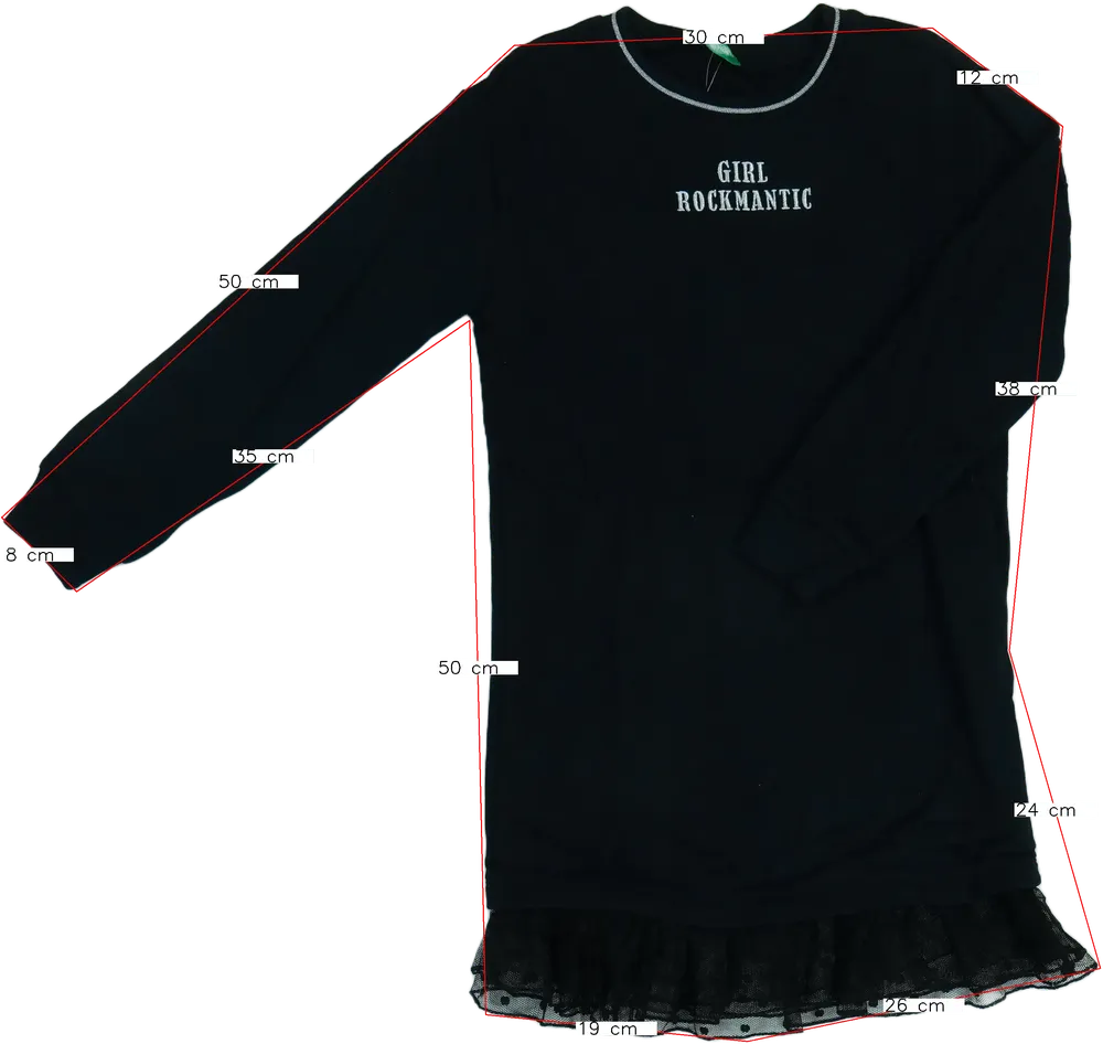 Fekete Benetton Ruha EU 134 / UK 9 év / US 9 év/L