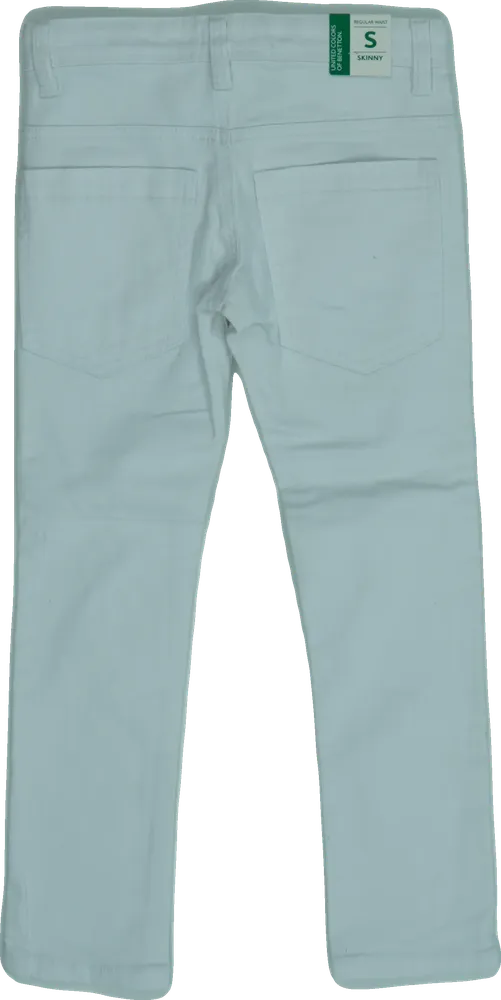 Fehér Benetton Farmernadrág EU 116 / UK 6 év / US 6 év/S