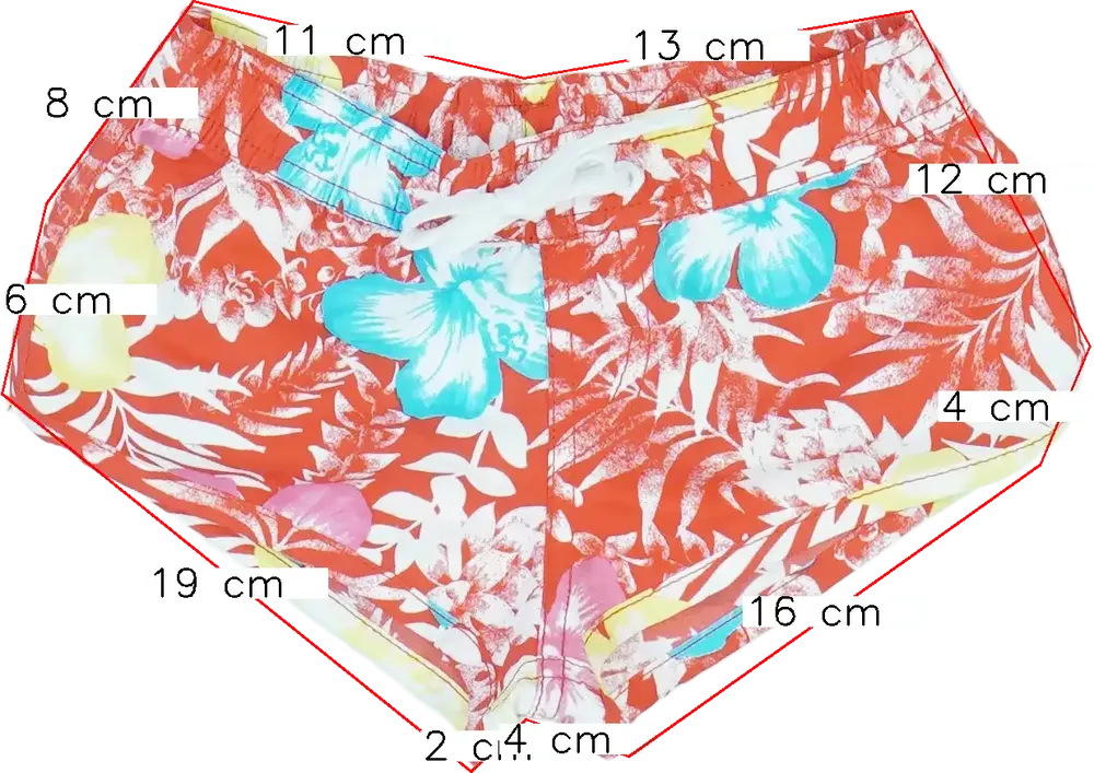 Piros Benetton Fürdőnadrág EU 110 / UK 5 év / US 5 év/XS