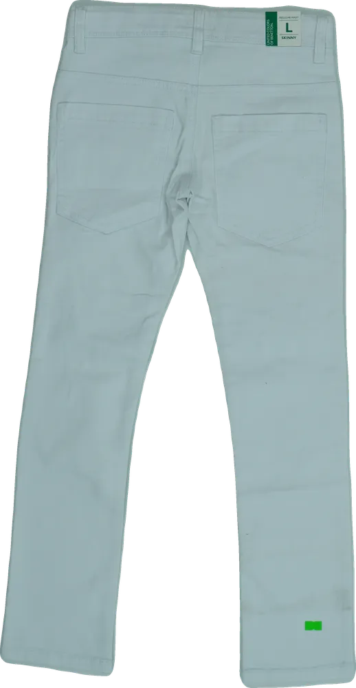 Fehér Benetton Farmernadrág EU 140 / UK 10 év / US 10 év/L