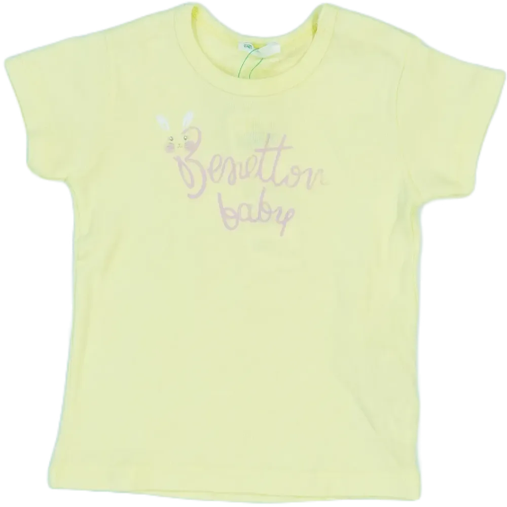 Sárga Benetton Póló EU 68 / UK 3-6 hónap / US 3-6 hónap