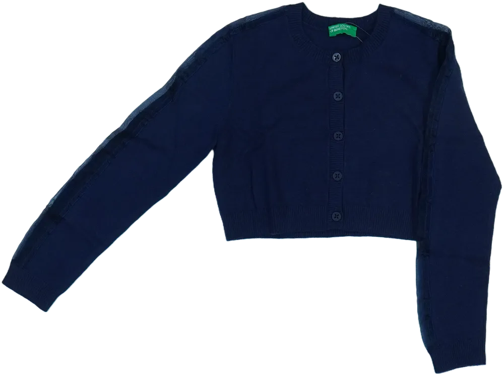 Kék Benetton Bolero EU 122 / UK 7 év / US 7 év/M