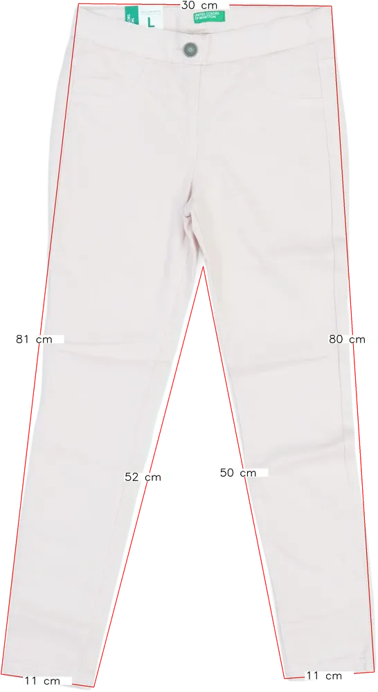 Rózsaszín Benetton Hosszúnadrág EU 134 / UK 9 év / US 9 év/L