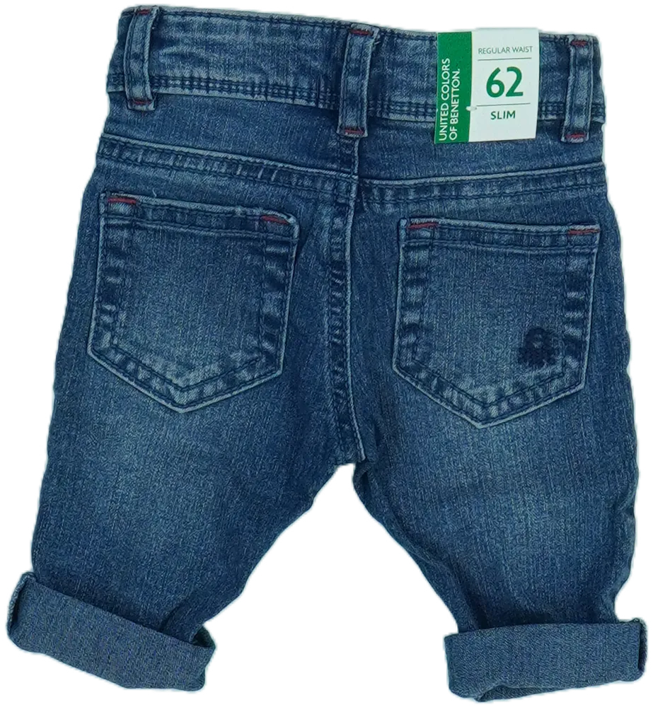 Kék Benetton Farmernadrág EU 68 / UK 3-6 hónap / US 3-6 hónap