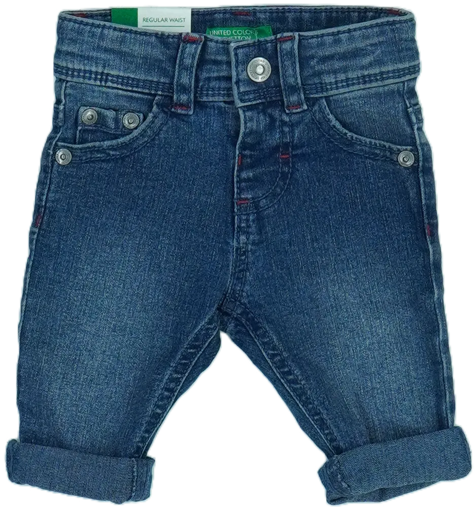 Kék Benetton Farmernadrág EU 68 / UK 3-6 hónap / US 3-6 hónap