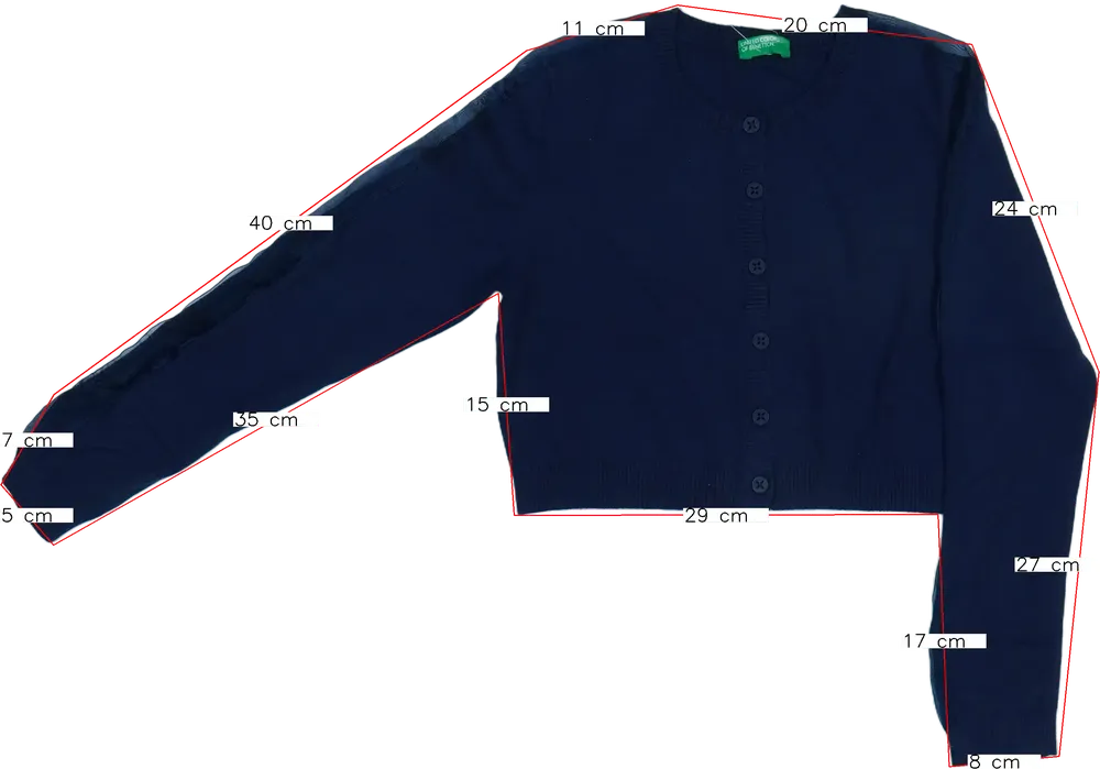Kék Benetton Bolero EU 134 / UK 9 év / US 9 év/L