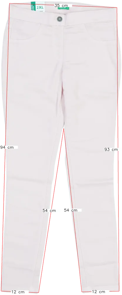 Rózsaszín Benetton Hosszúnadrág EU 152 / UK 12 év / US 12 év/L