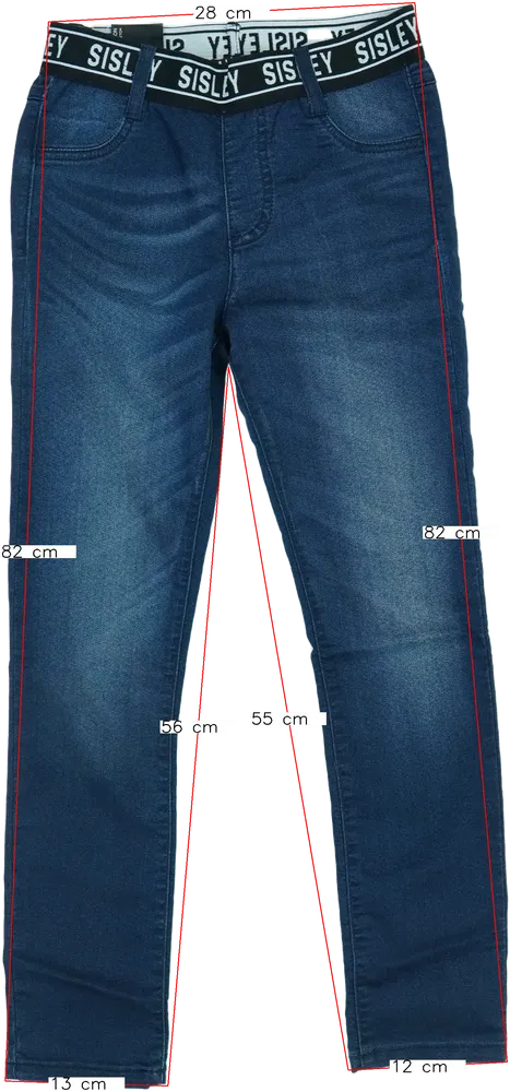 Kék Sisley Farmernadrág EU 134 / UK 9 év / US 9 év/L