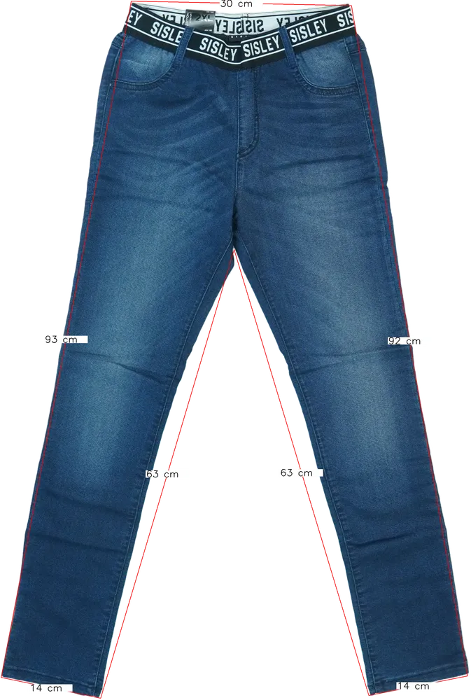 Kék Sisley Farmernadrág EU 152 / UK 12 év / US 12 év/L