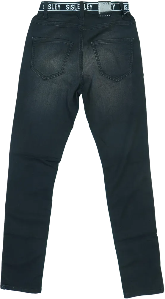 Fekete Sisley Farmernadrág EU 152 / UK 12 év / US 12 év/L