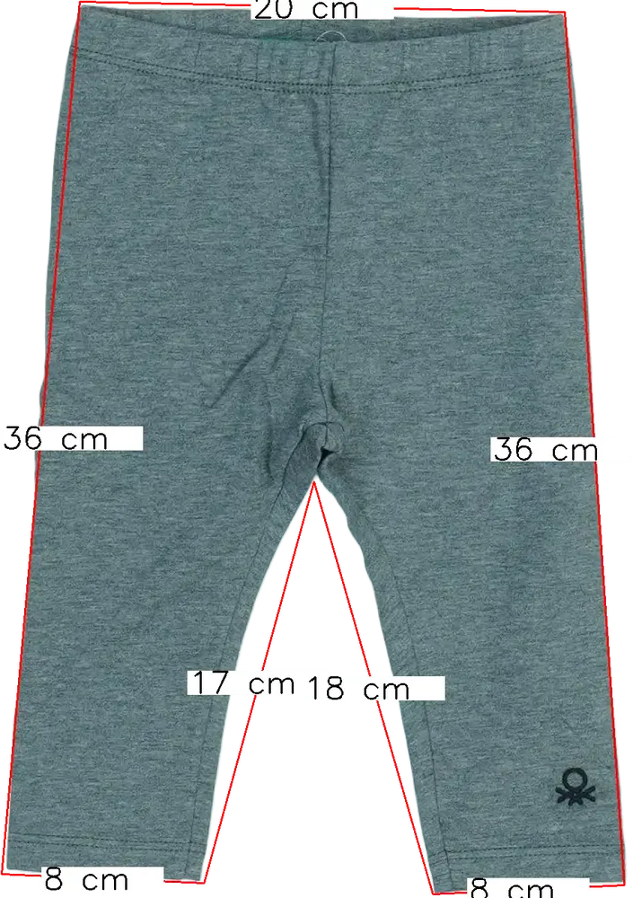 Szürke Benetton Leggings EU 74 / UK 6-9 hónap / US 6-9 hónap