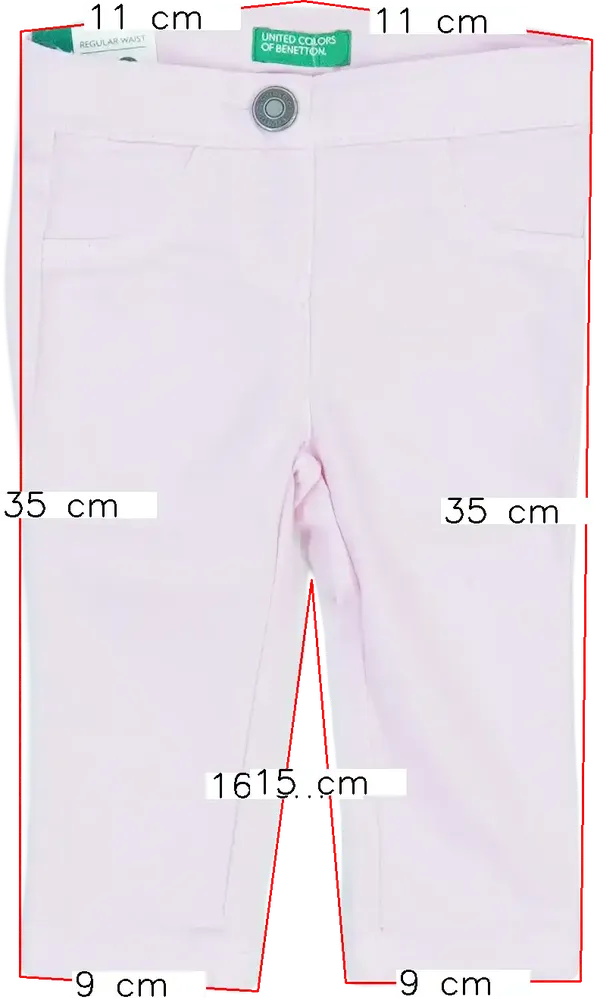 Rózsaszín Benetton Hosszúnadrág EU 74 / UK 6-9 hónap / US 6-9 hónap