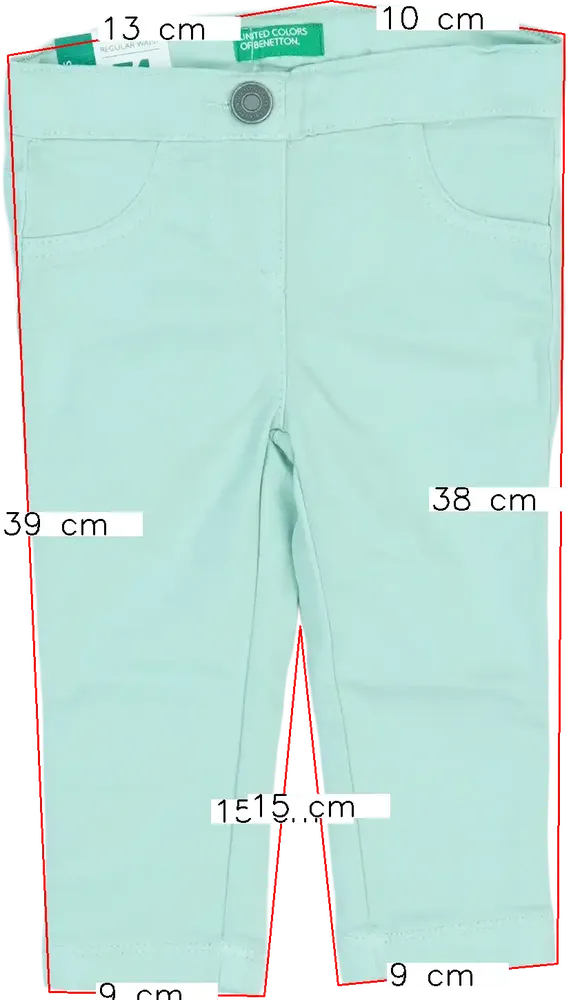 Zöld Benetton Hosszúnadrág EU 74 / UK 6-9 hónap / US 6-9 hónap