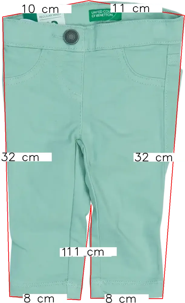 Zöld Benetton Hosszúnadrág EU 68 / UK 3-6 hónap / US 3-6 hónap