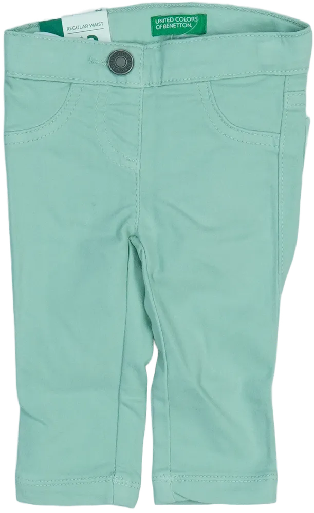 Zöld Benetton Hosszúnadrág EU 68 / UK 3-6 hónap / US 3-6 hónap