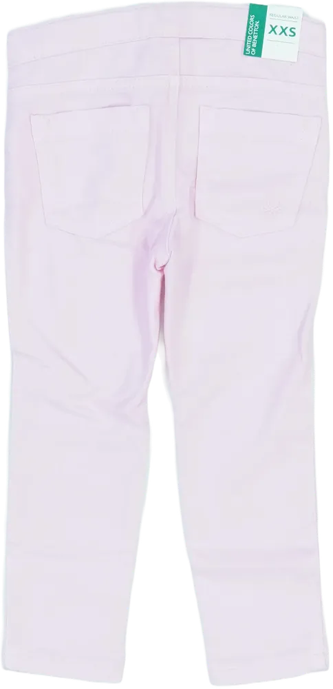 Rózsaszín Benetton Hosszúnadrág EU 104 / UK 4 év / US 4T/XS