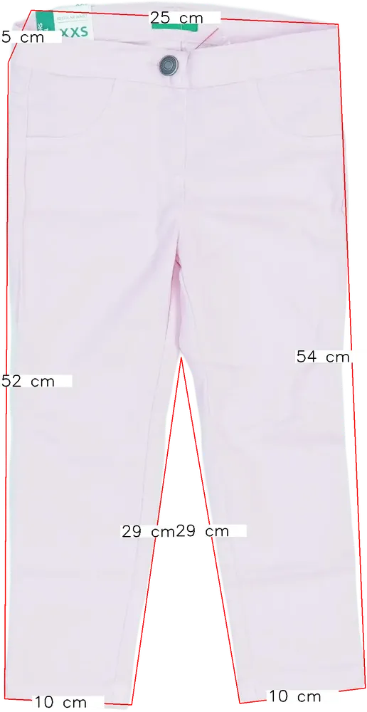 Rózsaszín Benetton Hosszúnadrág EU 104 / UK 4 év / US 4T/XS