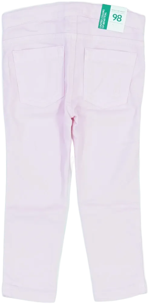 Rózsaszín Benetton Hosszúnadrág EU 98 / UK 3 év / US 3T