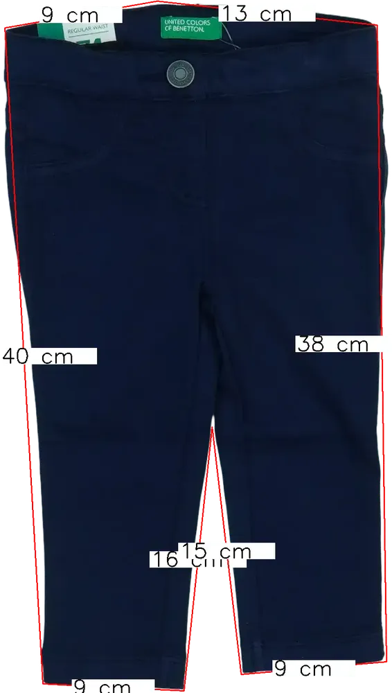 Kék Benetton Hosszúnadrág EU 74 / UK 6-9 hónap / US 6-9 hónap