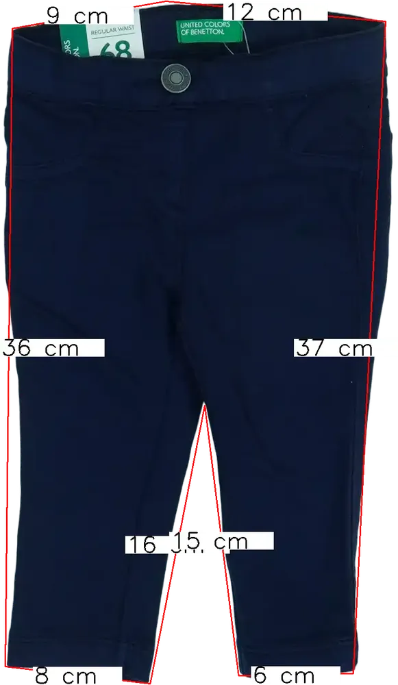 Kék Benetton Hosszúnadrág EU 74 / UK 6-9 hónap / US 6-9 hónap