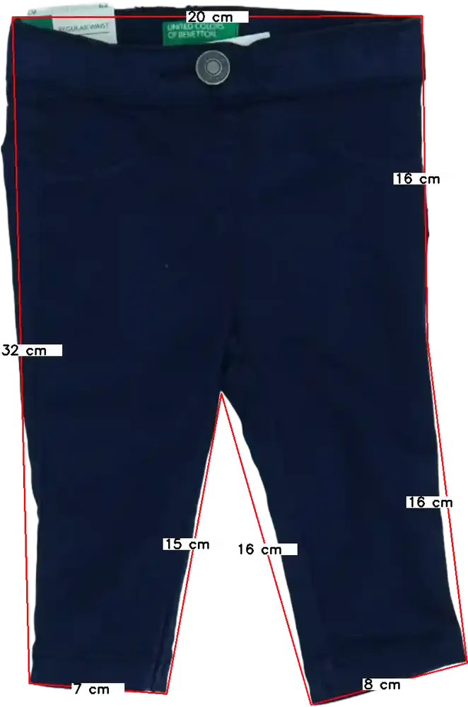 Kék Benetton Hosszúnadrág EU 68 / UK 3-6 hónap / US 3-6 hónap