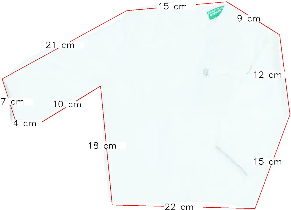 Fehér Benetton Pulóver EU 74 / UK 6-9 hónap / US 6-9 hónap