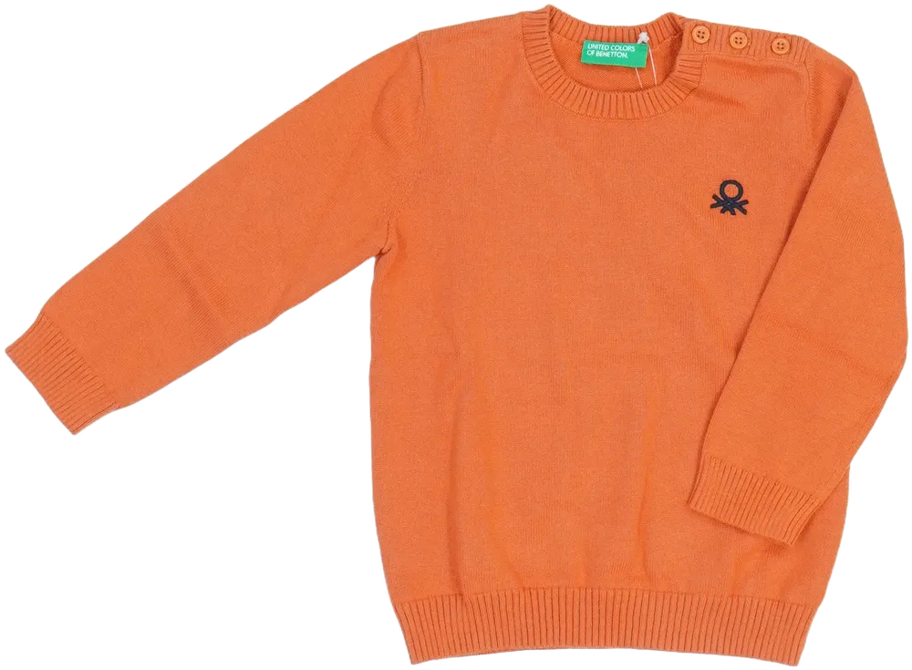 Sárga (narancs) Benetton Pulóver EU 86 / UK 12-18 hónap / US 18 hónap