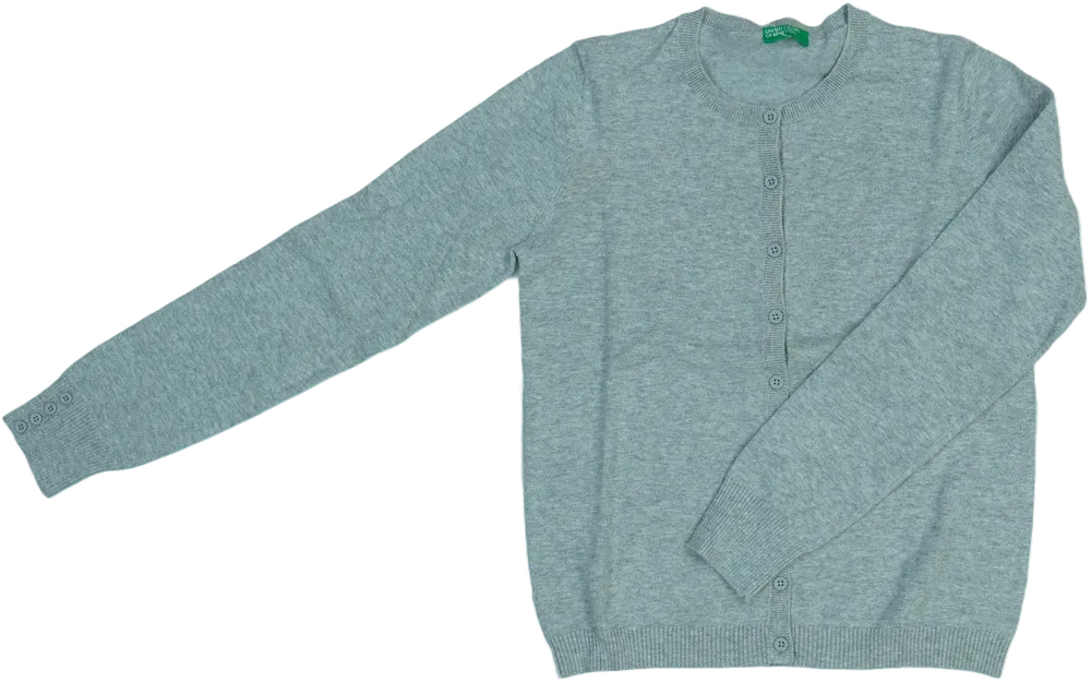 Szürke Benetton Kardigán EU 146 / UK 11 év / US 12 év/L