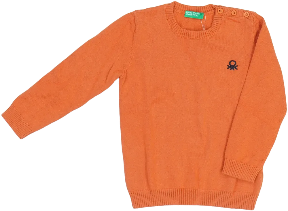 Sárga (narancs) Benetton Pulóver EU 92 / UK 2 év / US 2T