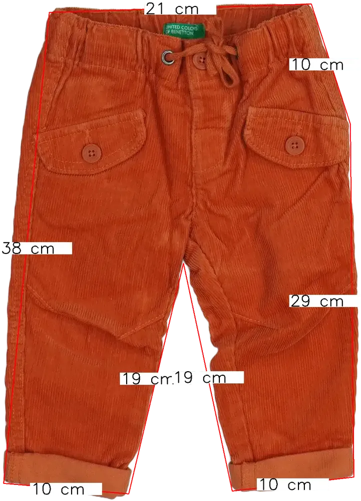 Sárga (narancs) Benetton Hosszúnadrág EU 80 / UK 9-12 hónap / US 12 hónap