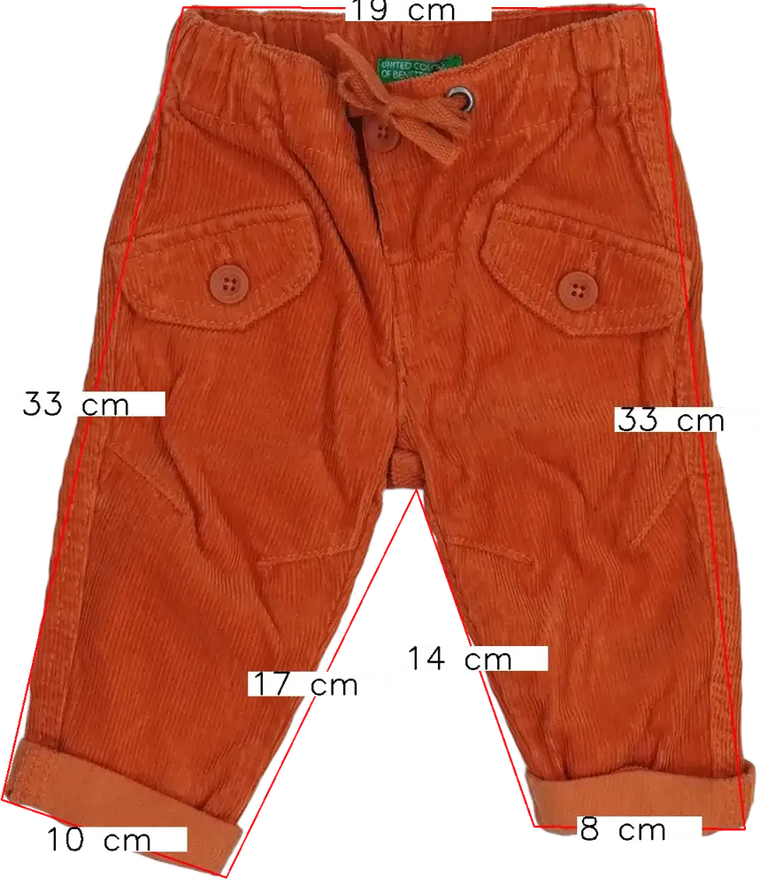 Sárga (narancs) Benetton Hosszúnadrág EU 68 / UK 3-6 hónap / US 3-6 hónap