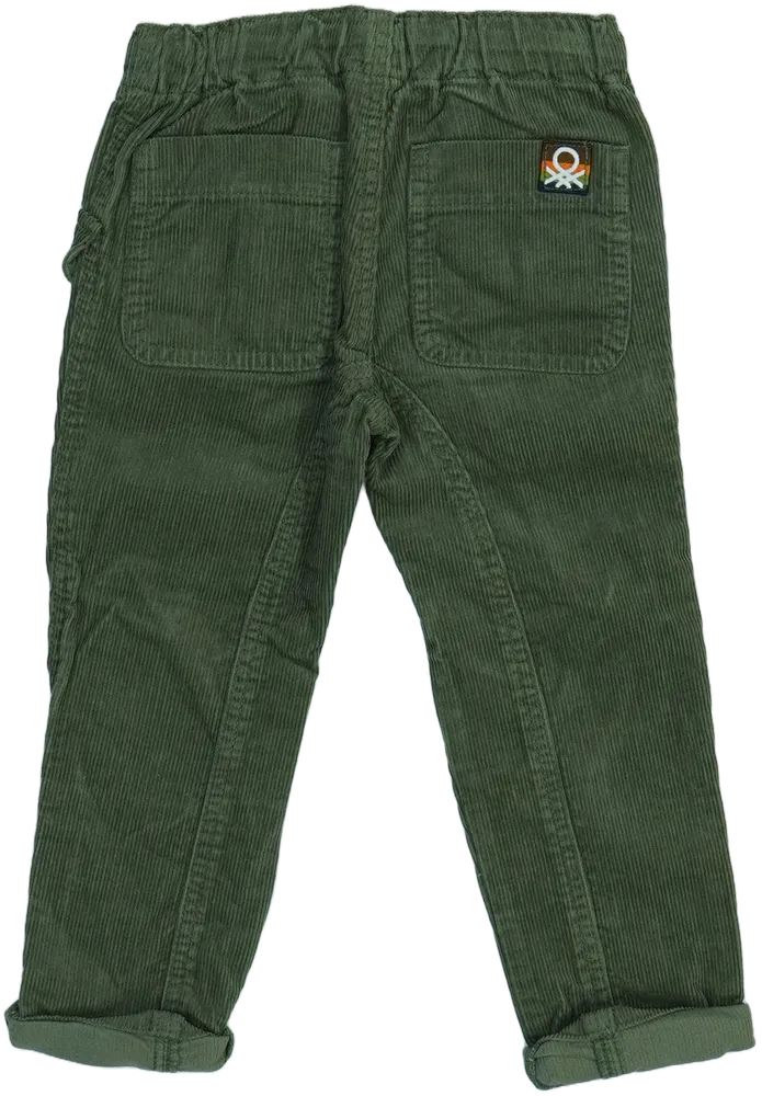 Zöld Benetton Hosszúnadrág EU 98 / UK 3 év / US 3T