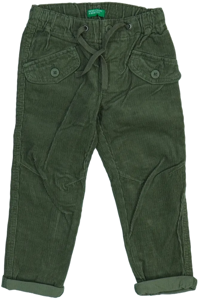 Zöld Benetton Hosszúnadrág EU 98 / UK 3 év / US 3T