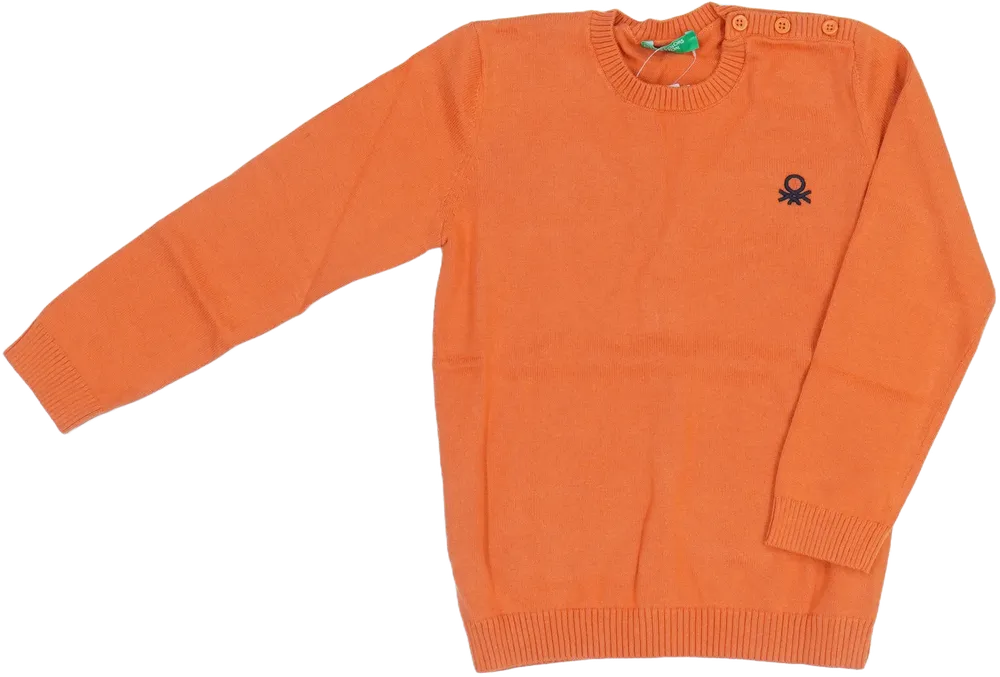 Sárga (narancs) Benetton Pulóver EU 104 / UK 4 év / US 4T/XS