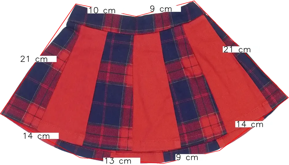 Piros Benetton Szoknya EU 74 / UK 6-9 hónap / US 6-9 hónap