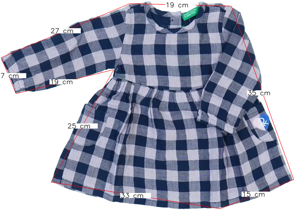 Rózsaszín Benetton Ruha EU 74 / UK 6-9 hónap / US 6-9 hónap