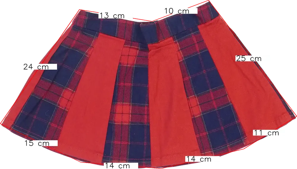 Piros Benetton Szoknya EU 92 / UK 2 év / US 2T