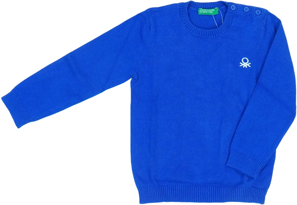 Kék Benetton Pulóver EU 92 / UK 2 év / US 2T