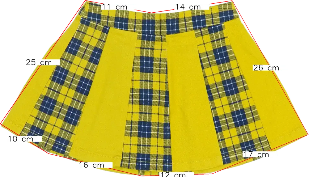 Sárga Benetton Szoknya EU 98 / UK 3 év / US 3T