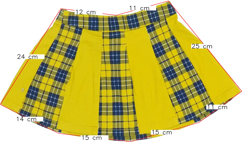 Sárga Benetton Szoknya EU 92 / UK 2 év / US 2T