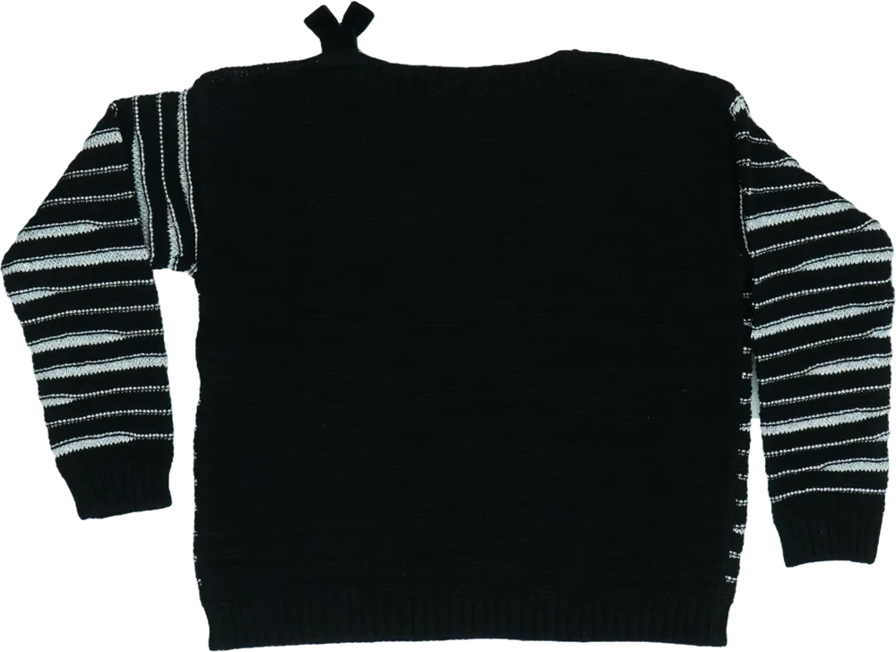Fekete Benetton Kötött pulcsi EU 122 / UK 7 év / US 7 év/M